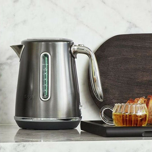 Sage The Soft Top Luxe 1.7L 2400W Kettle - Black Stainless Steel | SKE735BST4GUK1 from Sage - DID Electrical