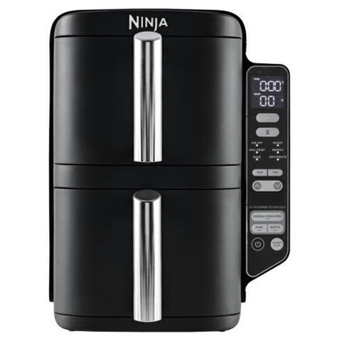 Ninja 7.6L Double Stack 2 Drawer Air Fryer - Black | SL300UK