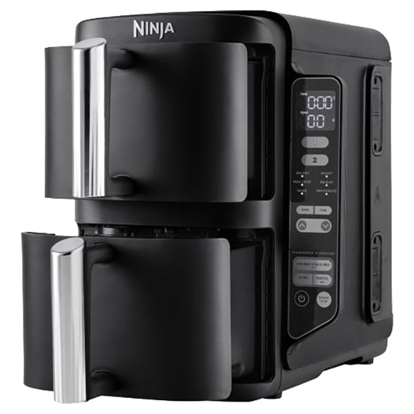 Ninja 7.6L Double Stack 2 Drawer Air Fryer - Black | SL300UK from Ninja - DID Electrical