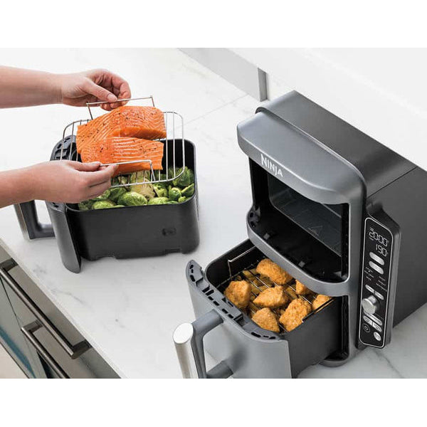 Ninja 9.5L 2470W Double Stack XL 2 Drawer Air Fryer - Grey | SL400UK from Ninja - DID Electrical