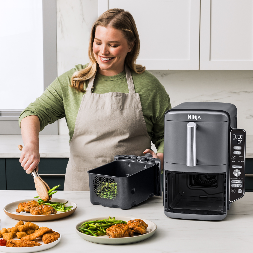 Ninja 9.5L 2470W Double Stack XL 2 Drawer Air Fryer - Grey | SL400UK from Ninja - DID Electrical