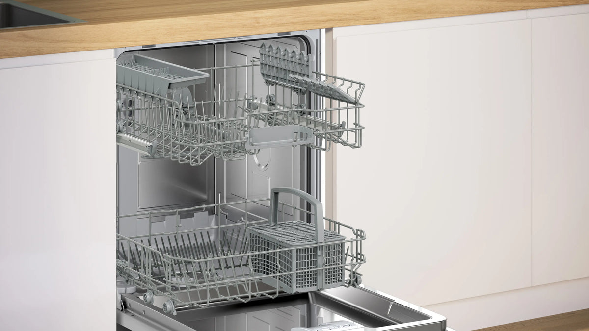 Bosch Series 2 60CM Semi Integrated Standard Dishwasher - Brushed Steel | SMI2HTS06G