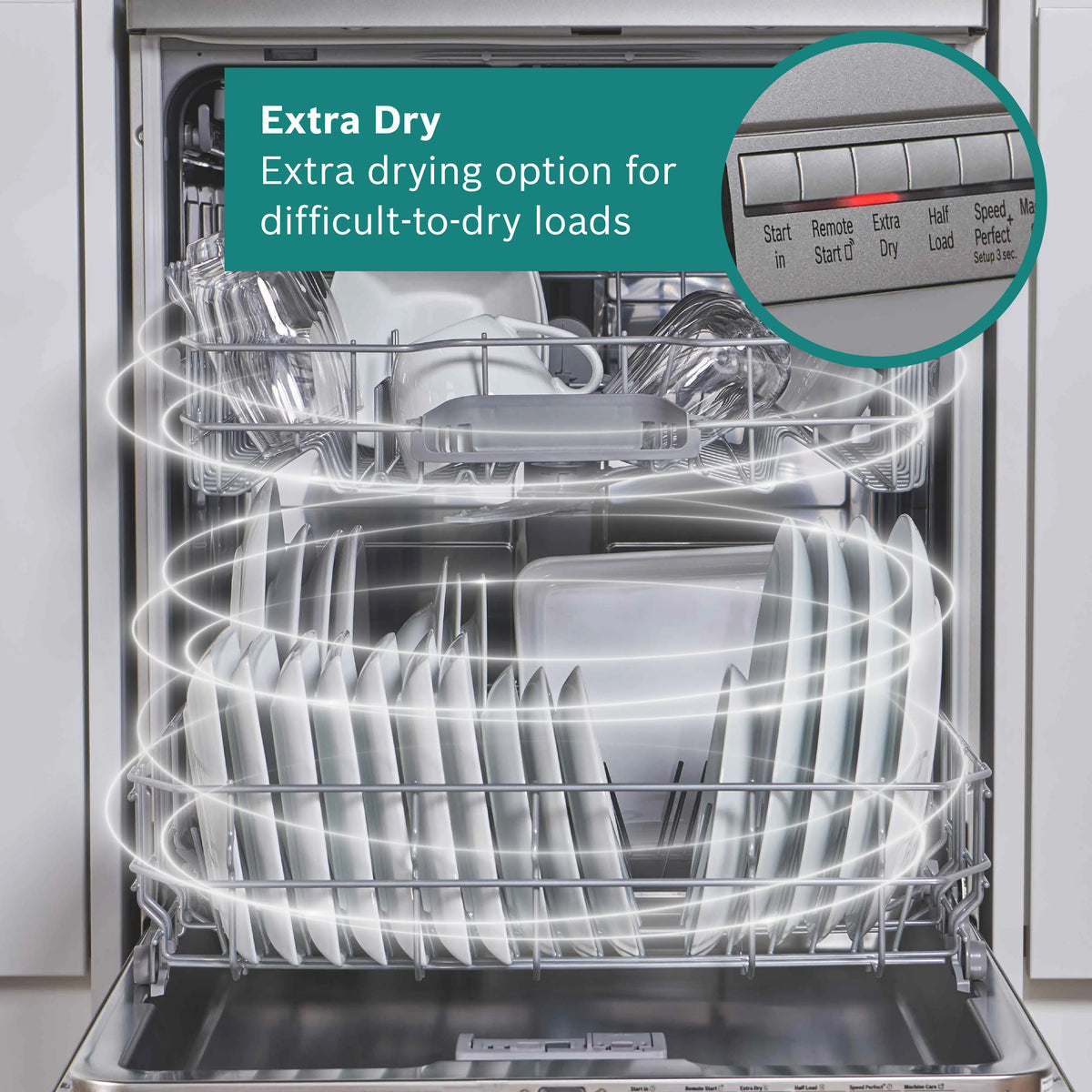 Bosch Series 2 60CM Semi Integrated Standard Dishwasher - Brushed Steel | SMI2HTS06G
