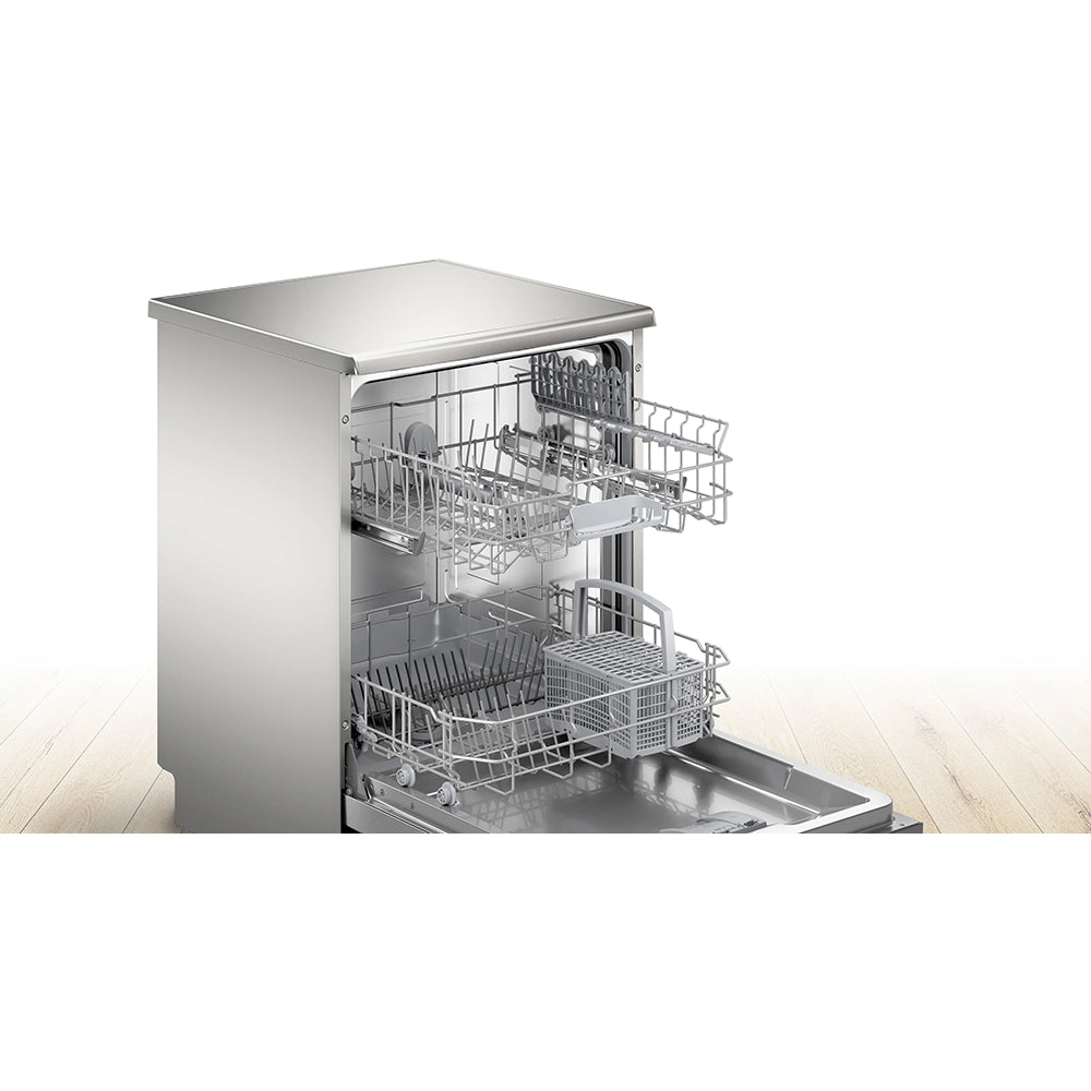 Bosch Series 2 85CM Freestanding Standard Dishwasher - Brushed Steel | SMS26AI08G from Bosch - DID Electrical