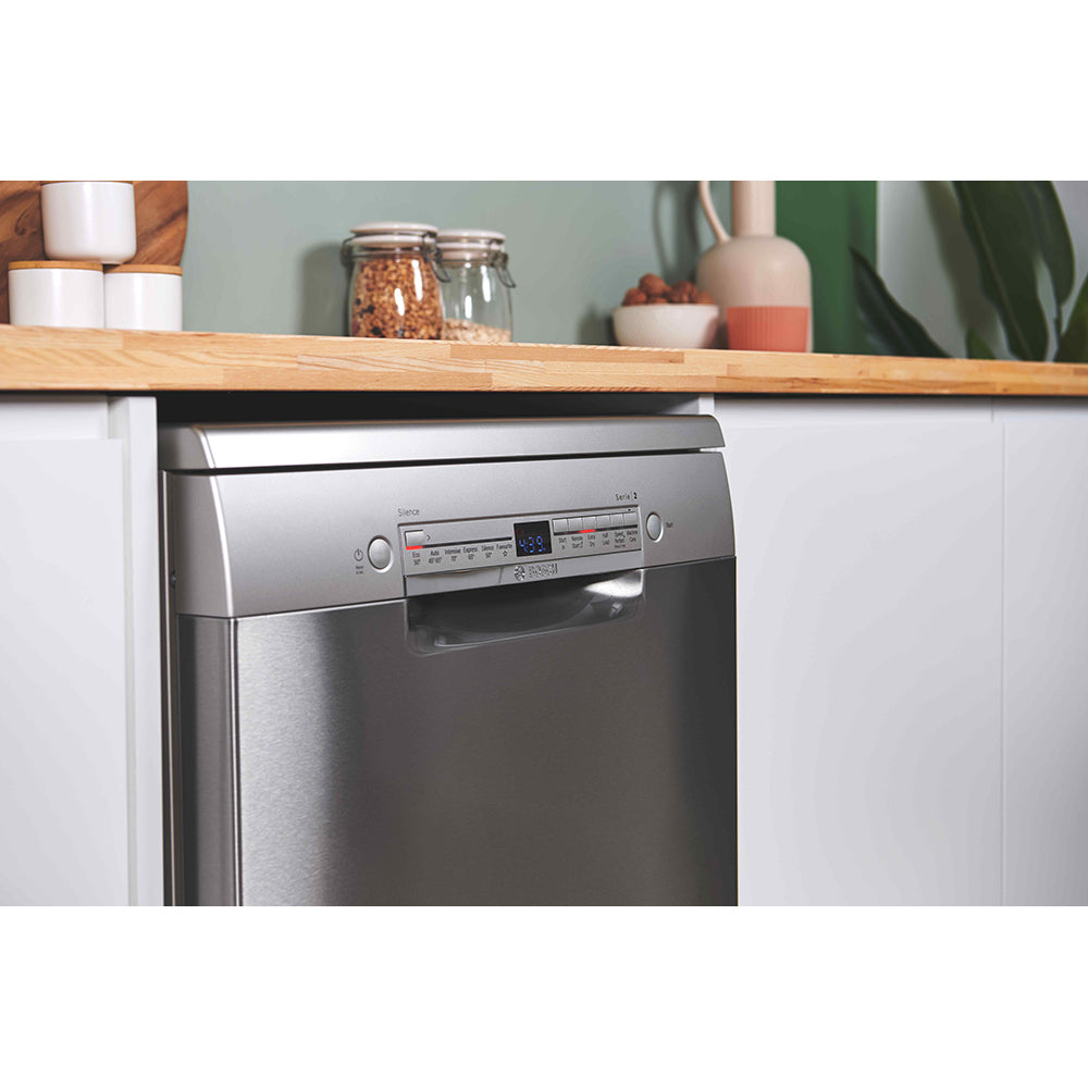 Bosch Series 2 60CM Freestanding Drawer Dishwasher - Silver Inox | SMS2HVI67G from Bosch - DID Electrical