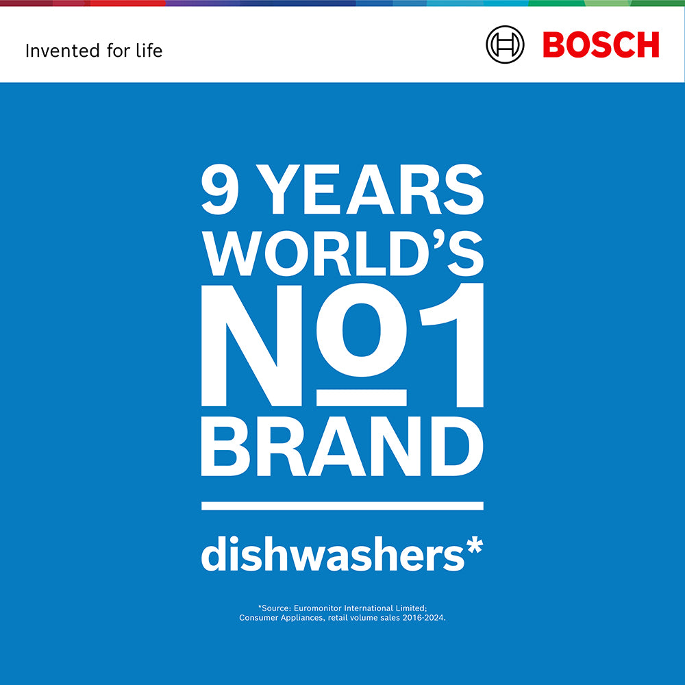 Bosch Series 2 60CM Freestanding Drawer Dishwasher - Silver Inox | SMS2HVI67G from Bosch - DID Electrical