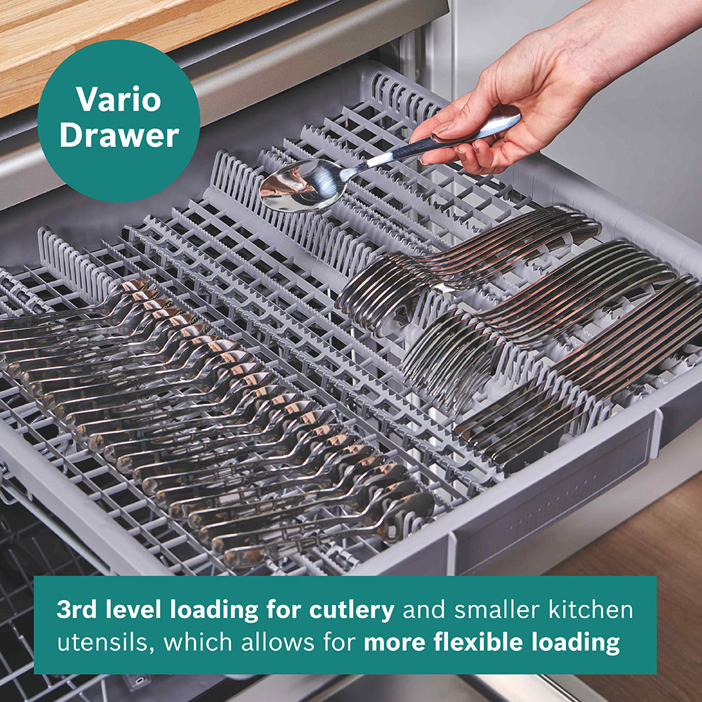 Bosch Series 2 60CM Freestanding Drawer Dishwasher - Silver Inox | SMS2HVI67G from Bosch - DID Electrical
