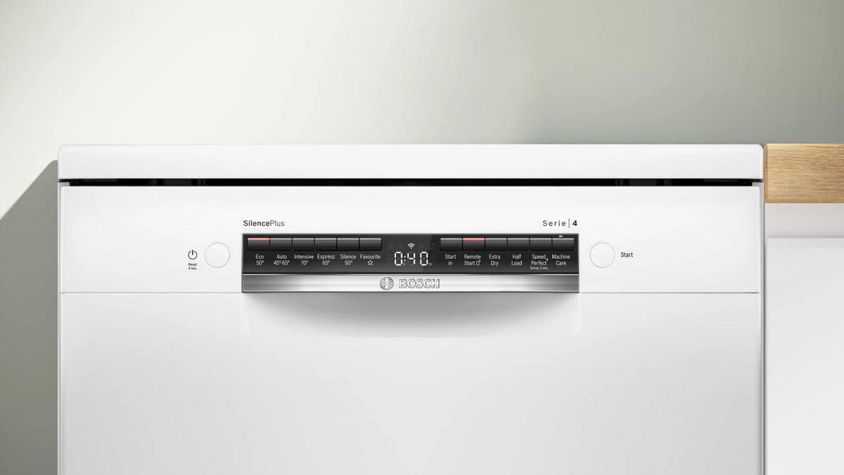 Bosch Series 4 60CM Freestanding Standard Dishwasher - White | SMS4EMW06G