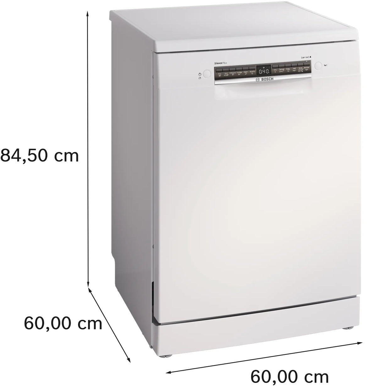 Bosch Series 4 60CM Freestanding Standard Dishwasher - White | SMS4EMW06G