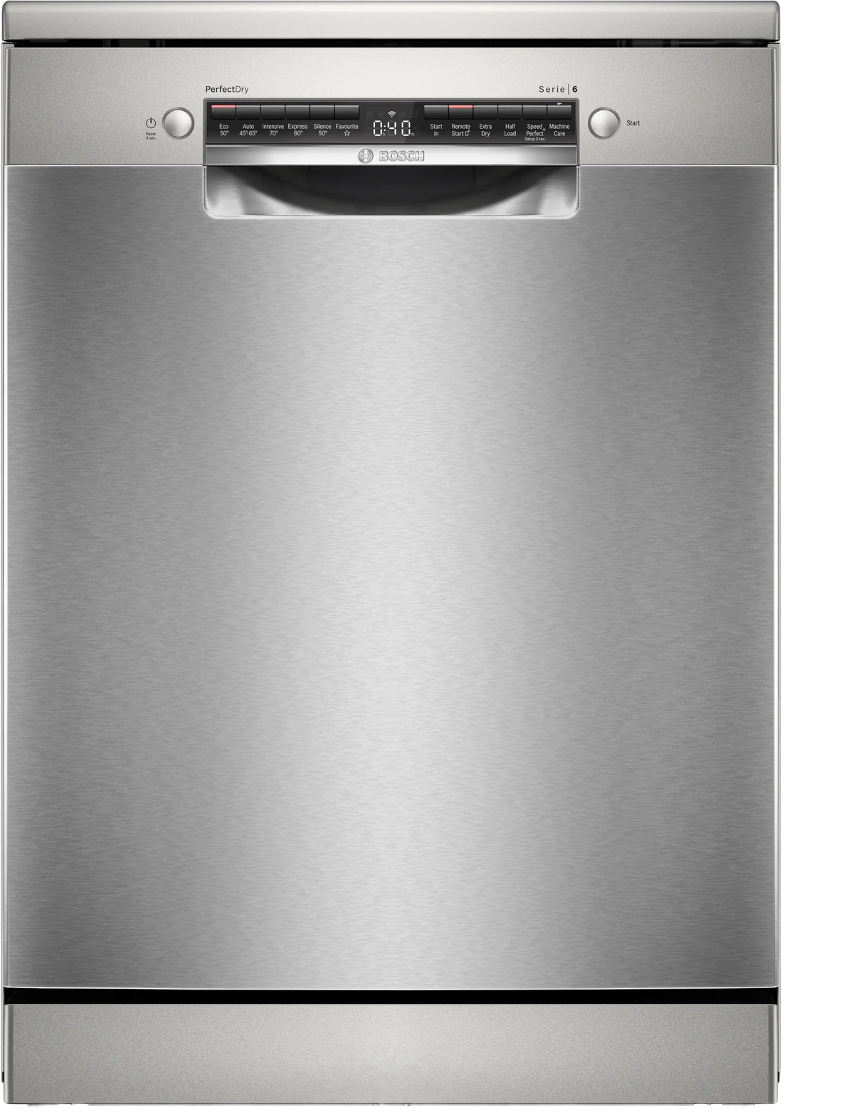 Bosch Series 6 60CM Freestanding Standard Dishwasher - Brushed Steel | SMS6ZCI10G