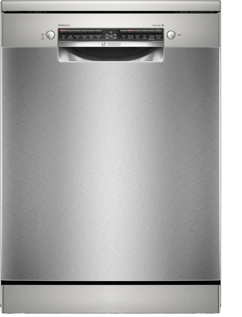 Bosch Series 6 60CM Freestanding Standard Dishwasher - Brushed Steel | SMS6ZCI10G