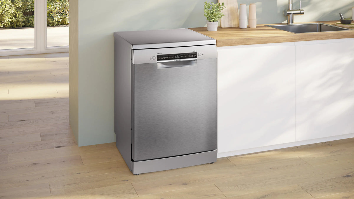 Bosch Series 6 60CM Freestanding Standard Dishwasher - Brushed Steel | SMS6ZCI10G