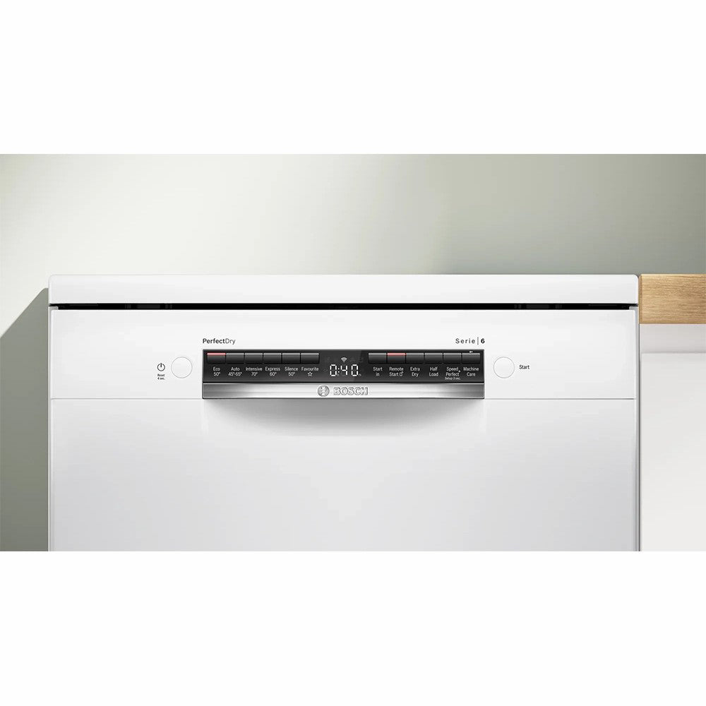 Bosch Series 6 60CM Freestanding Dishwasher - White | SMS6ZCW10G from Bosch - DID Electrical