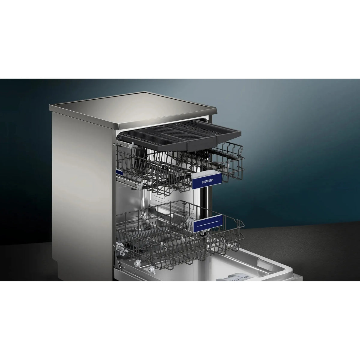 Siemens IQ300 60CM 14 Place Freestanding Standard Dishwasher - Silver Inox | SN23HI00MG from Siemens - DID Electrical