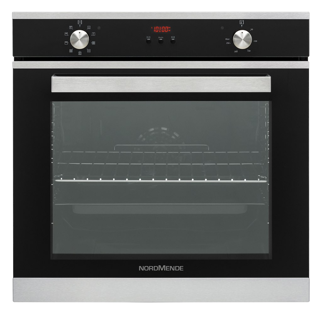 NordMende 78L Built-In Multifunction Electric Single Oven - Black & Stainless Steel | SOC316IX
