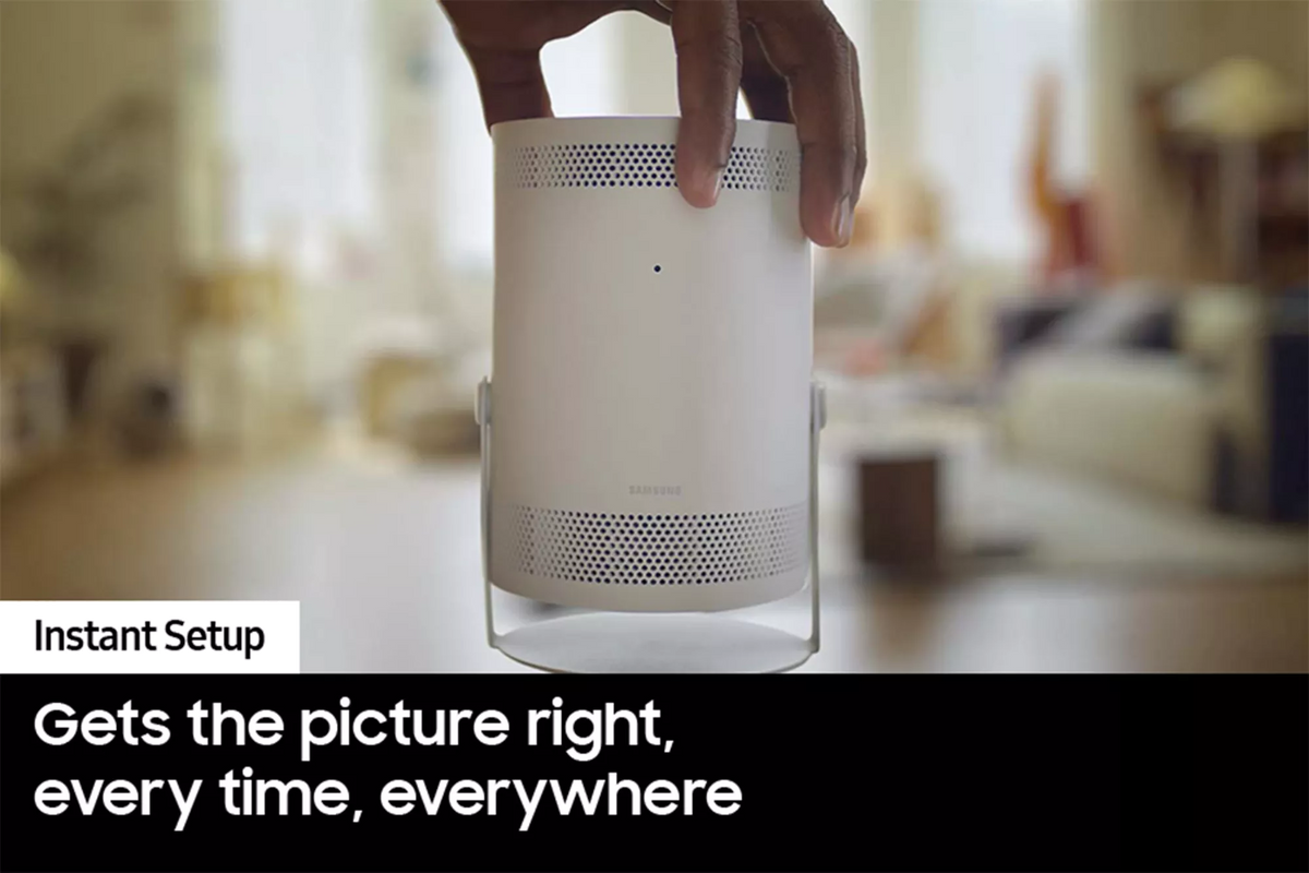 Samsung Freestyle 2nd Gen Up to 100" Projector - White | SP-LFF3HLAXXXU