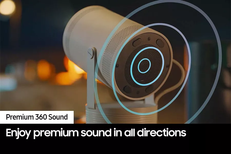 Samsung Freestyle 2nd Gen Up to 100" Projector - White | SP-LFF3HLAXXXU