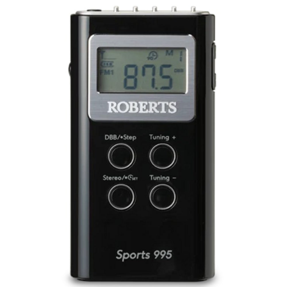 Roberts MW/FM Personal Stereo Radio - Black | SPORTS995 from Roberts - DID Electrical