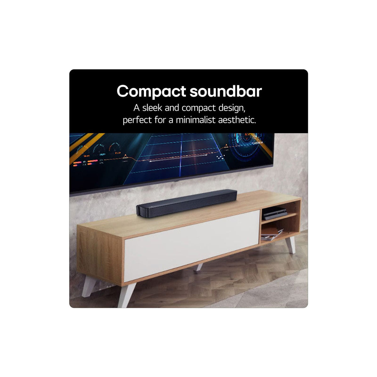 LG 2.0CH Soundbar - Black | SQM1.AGBRLLK from LG - DID Electrical