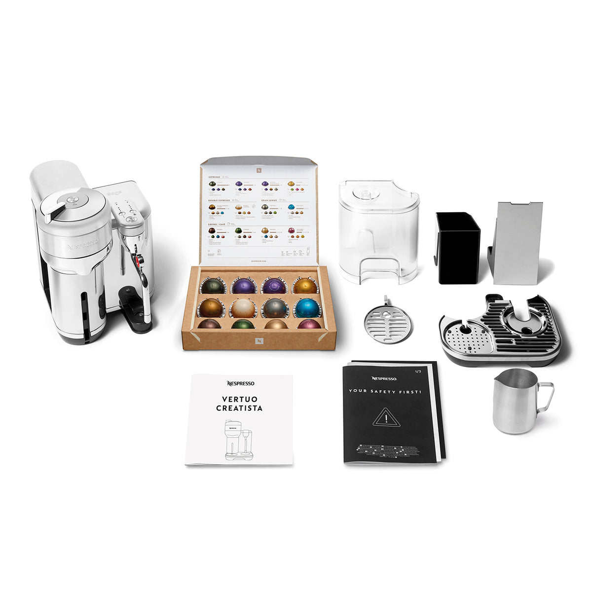 Sage The Vertuo Creatista Nespresso Coffee Machine - Brushed Stainless Steel | SVE850BSS4GUK1 from Sage - DID Electrical