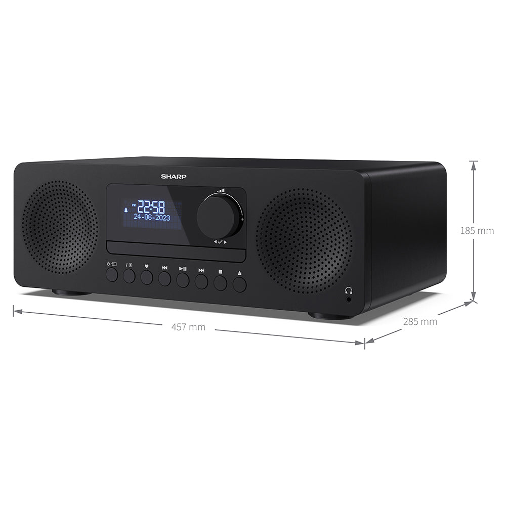 Sharp TOKYO DAB+/FM All-in-One Hi-Fi System - Black | SXL-B720 from Sharp - DID Electrical