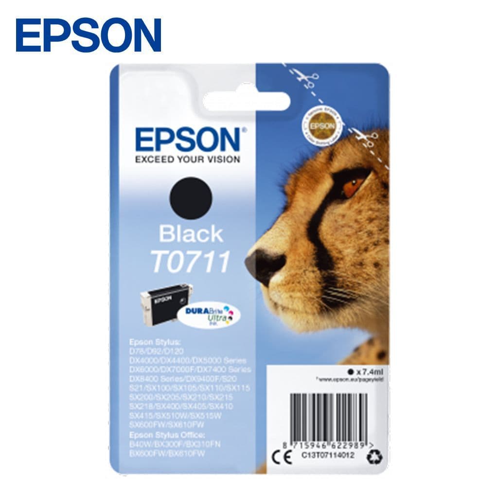 Epson T0711 Ink Cartridge - Black | T07114011 from Epson - DID Electrical