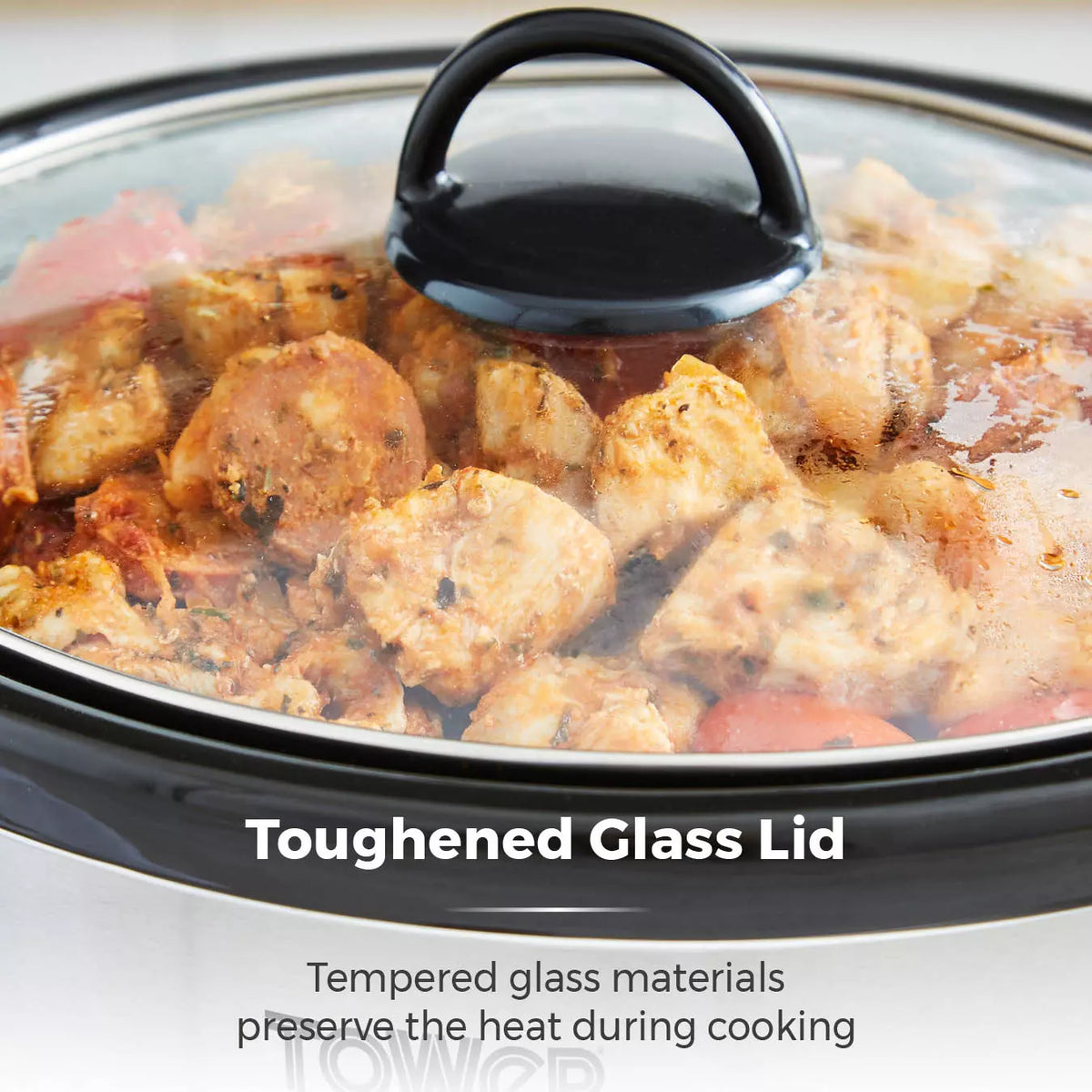 Tower 6.5L Slow Cooker - Stainless Steel | T16040Y from Tower - DID Electrical