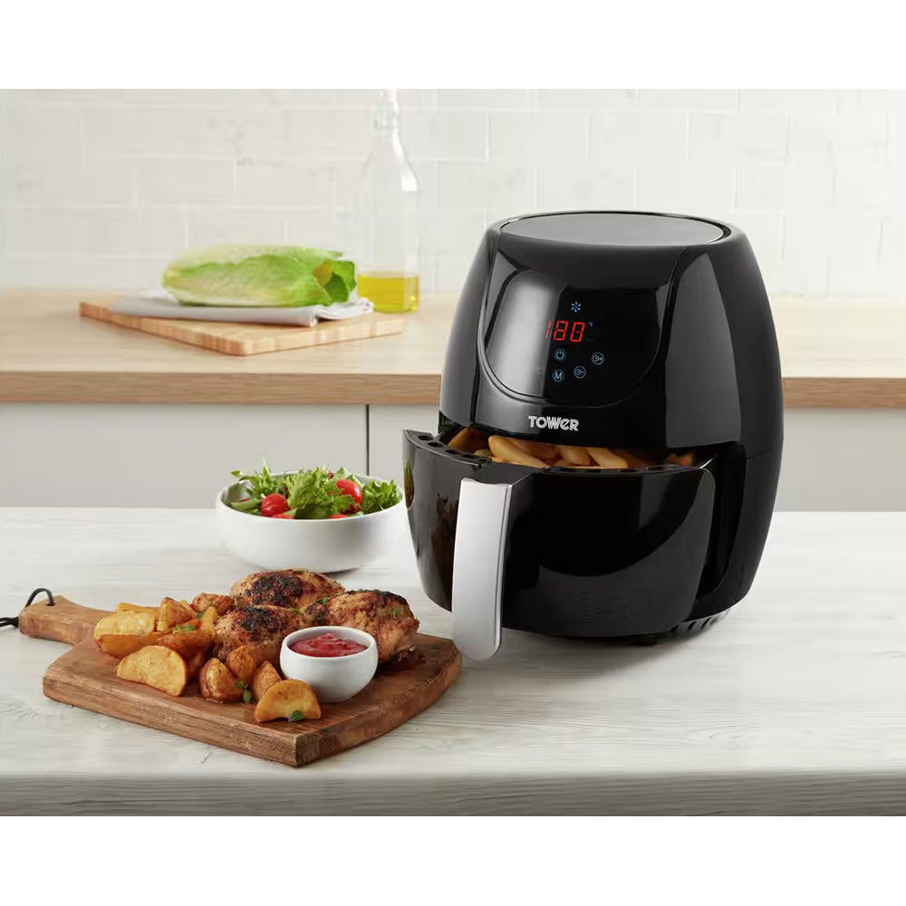 Tower 4L 1400W Digital Air Fryer - Black | T17067 from Tower - DID Electrical