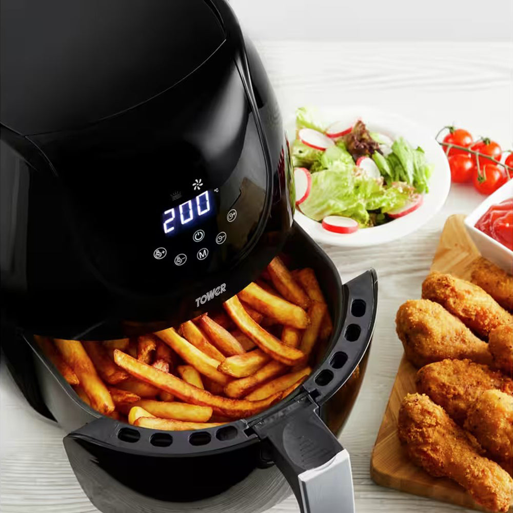 Tower 4L 1400W Digital Air Fryer - Black | T17067 from Tower - DID Electrical