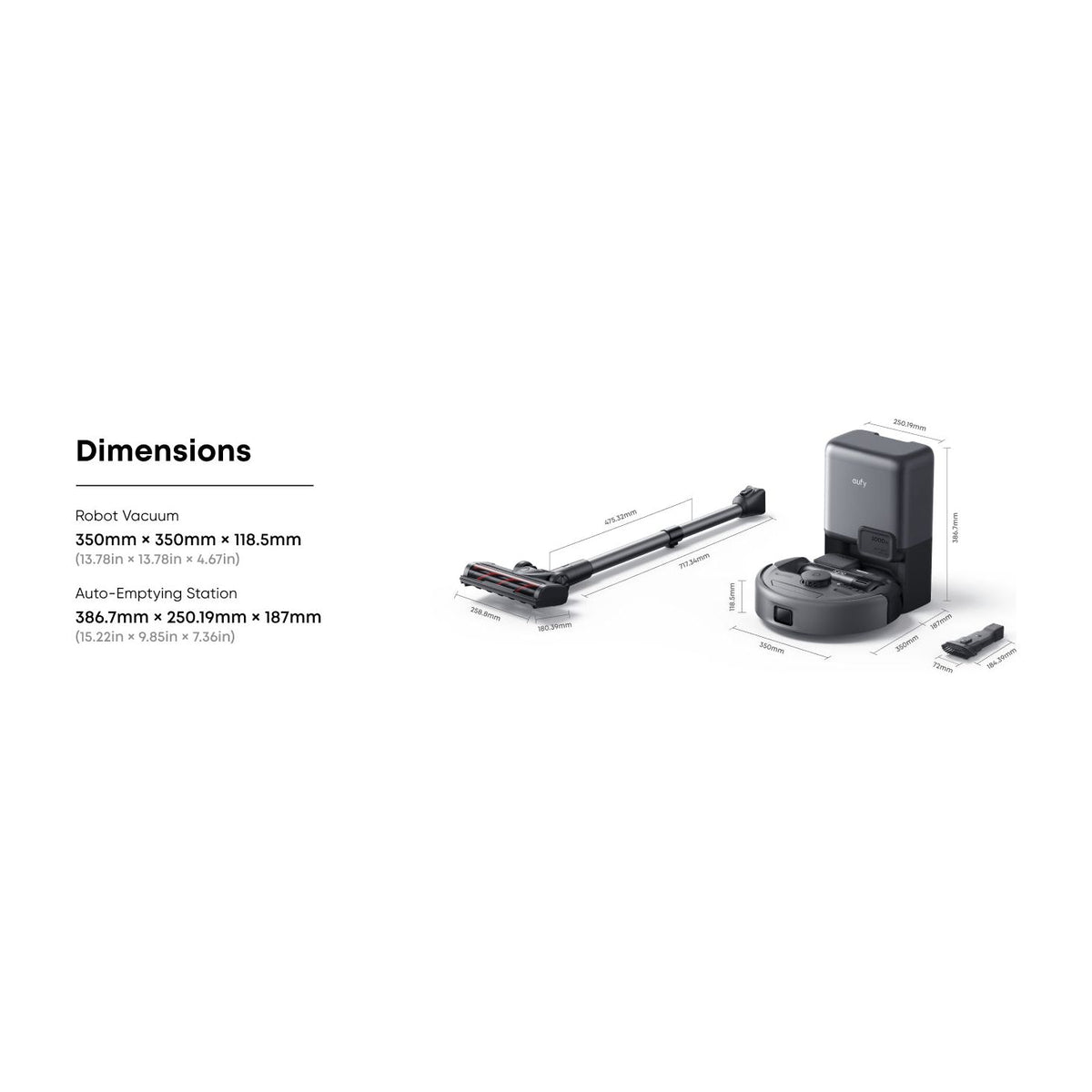 Eufy Robot Vacuum and Stick Vac 3 in 1 E20 | T2070G10 from Eufy - DID Electrical