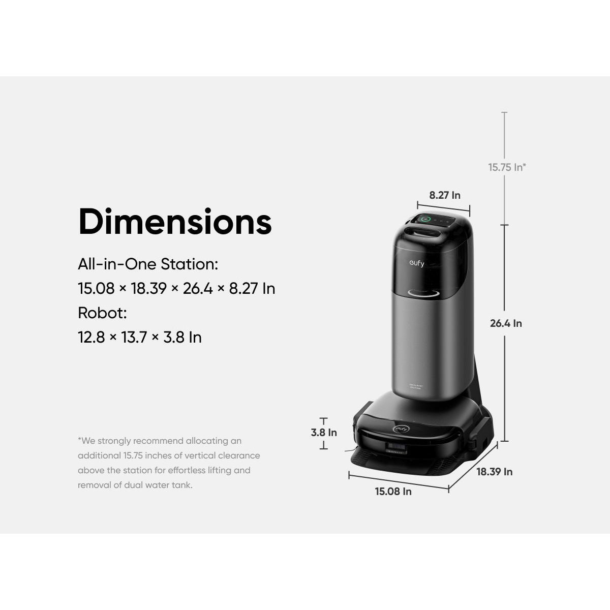 Eufy Omni S1 Pro + Filters Robot Vacuum Cleaner - Black | T2080GA1 from Eufy - DID Electrical