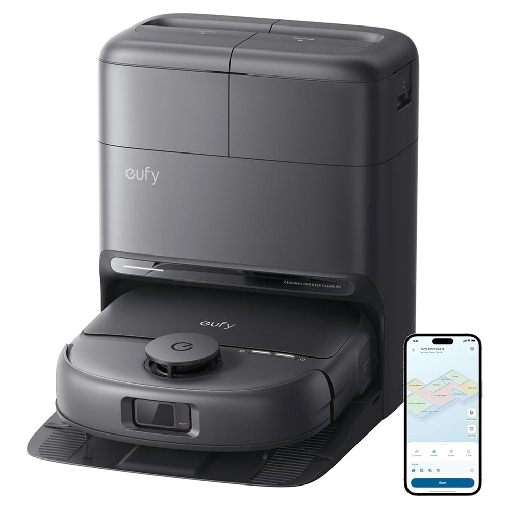 Eufy Omni C28A Bagless Robot Vacuum Cleaner with Accessory Kit - Black | T211AV10 from Eufy - DID Electrical