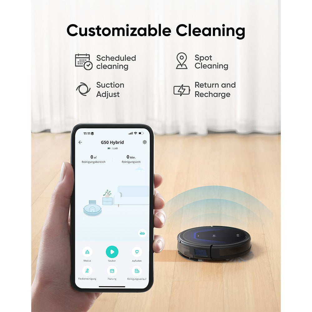 Eufy G50 Hybrid Robot Vacuum Cleaner - Black | T2212V11 from Eufy - DID Electrical