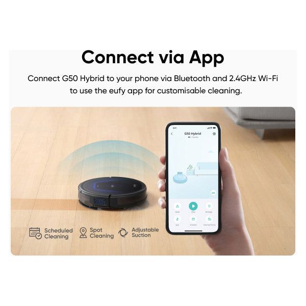 Eufy G50 Hybrid Robot Vacuum Cleaner - Black | T2212V11 from Eufy - DID Electrical