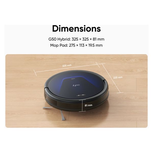 Eufy G50 Hybrid Robot Vacuum Cleaner - Black | T2212V11 from Eufy - DID Electrical