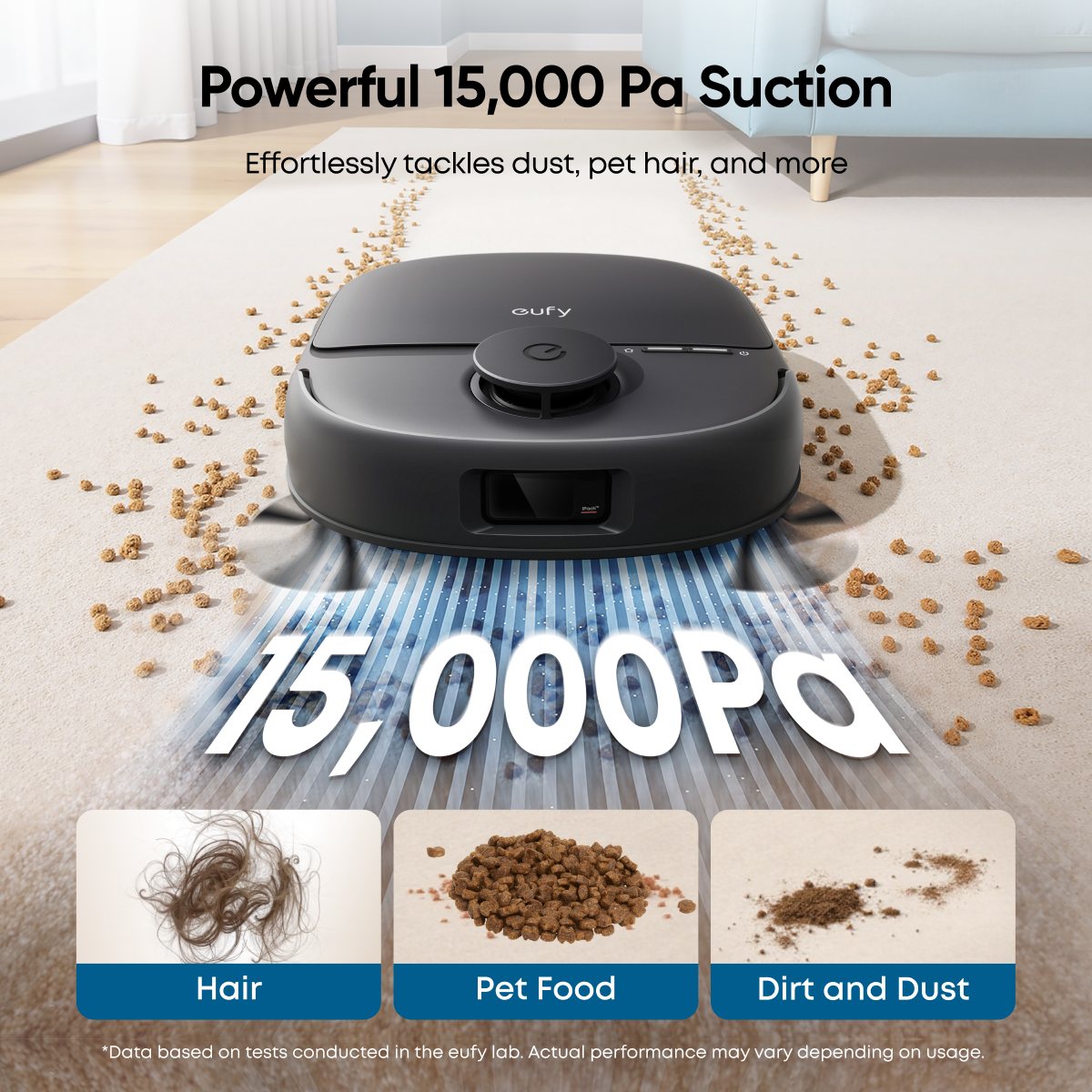 Eufy Omni C28A Bagless Robot Vacuum Cleaner with Accessory Kit - Black | T211AV10