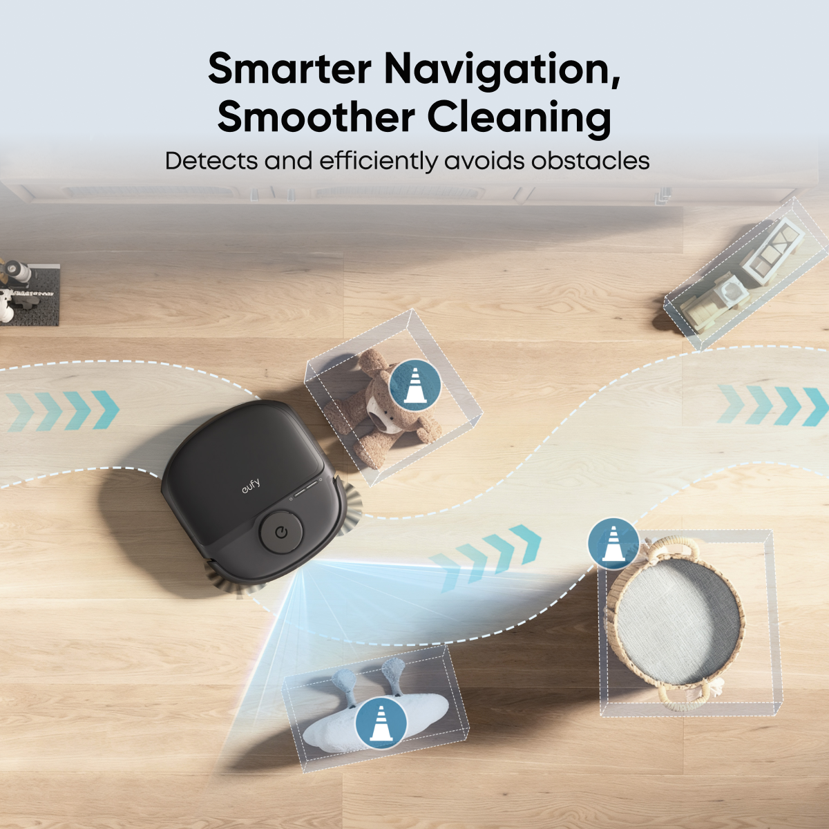 Eufy Omni C28A Bagless Robot Vacuum Cleaner with Accessory Kit - Black | T211AV10