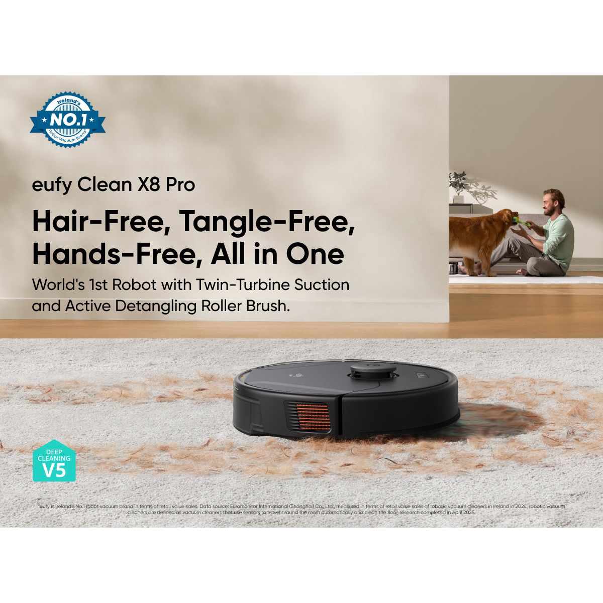 Eufy Clean X8 Pro Robot Vacuum- Black | T2266V11 from Eufy - DID Electrical