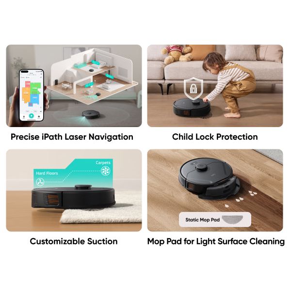 Eufy Clean X8 Pro Robot Vacuum Cleaner with Self-Empty Station - Black | T2276V11 from Eufy - DID Electrical