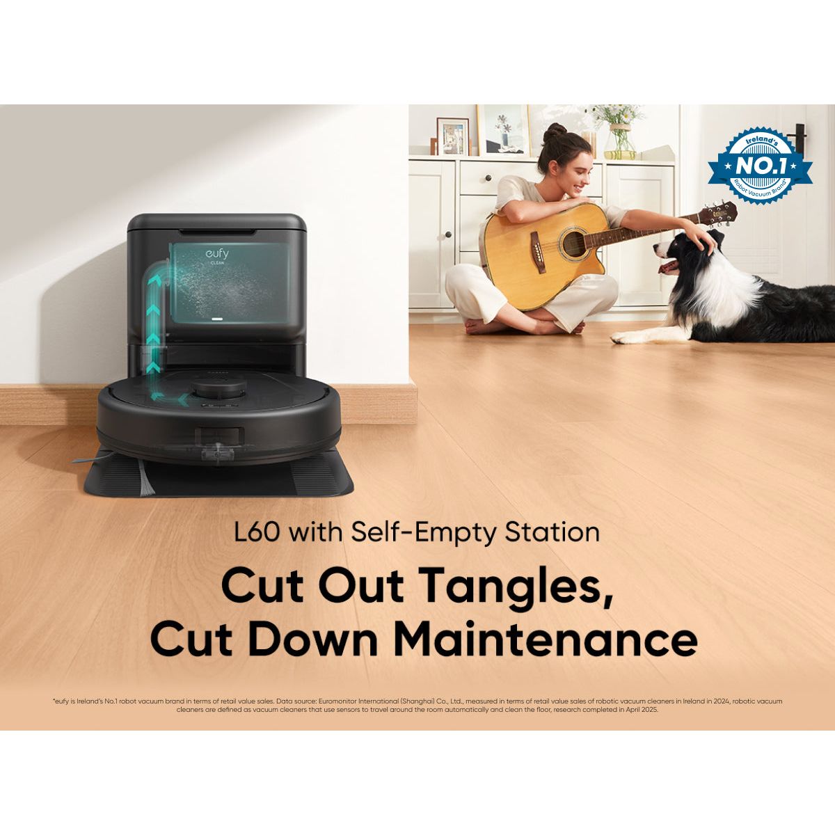 Eufy L60 Hybrid Robot Vacuum Cleaner with Self Cleaning Station - Black | T2278V11 from Eufy - DID Electrical