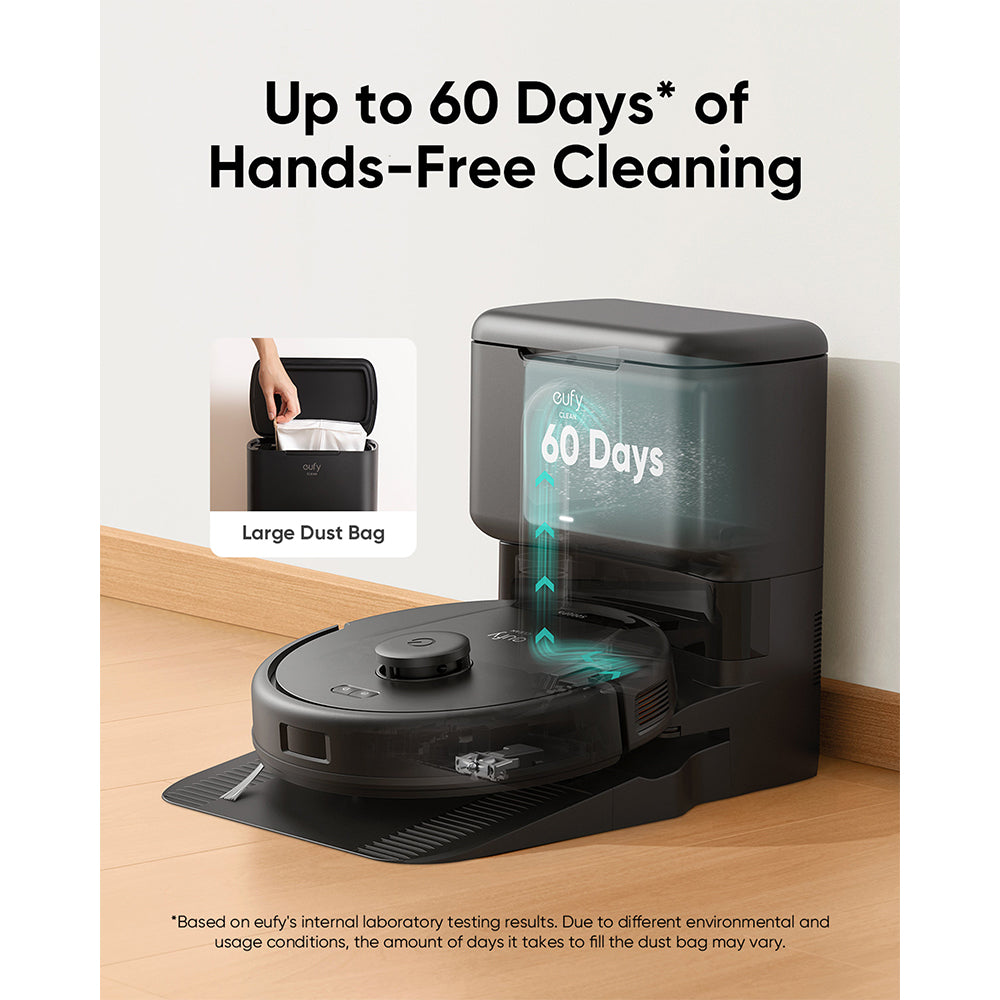 Eufy L60 Hybrid Robot Vacuum Cleaner with Self Cleaning Station - Black | T2278V11 from Eufy - DID Electrical