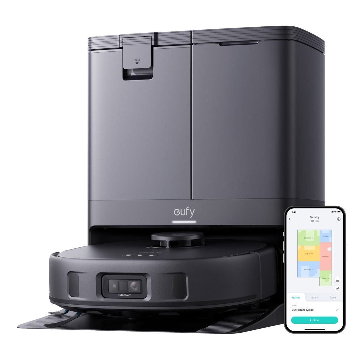 Eufy X10 Pro Omni Bagless Robot Vacuum Cleaner with Self-Empty Station - Black | T2351V11 from Eufy - DID Electrical