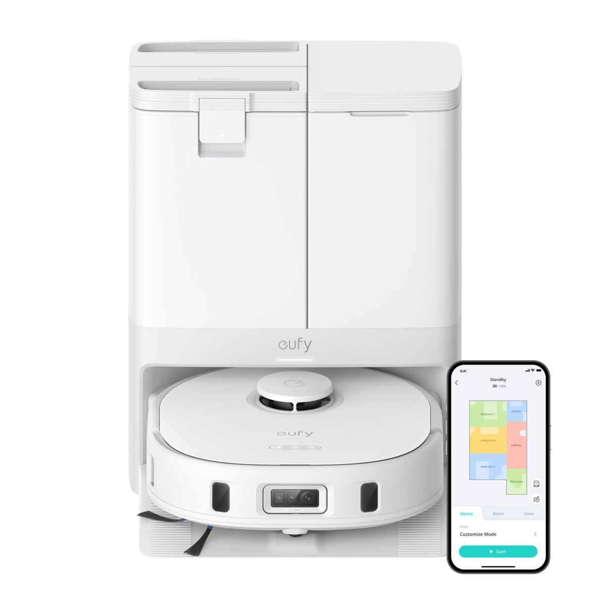 Eufy X10 Pro Omni Robot Vacuum and Mop with All-in-One Station- White | T2351221 from Eufy - DID Electrical
