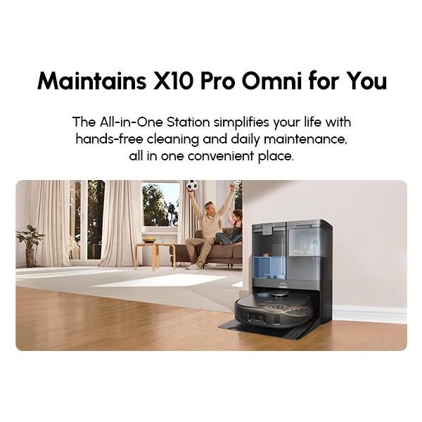 Eufy X10 Pro Omni Robot Vacuum and Mop with All-in-One Station - Black | T2351V11 from Eufy - DID Electrical