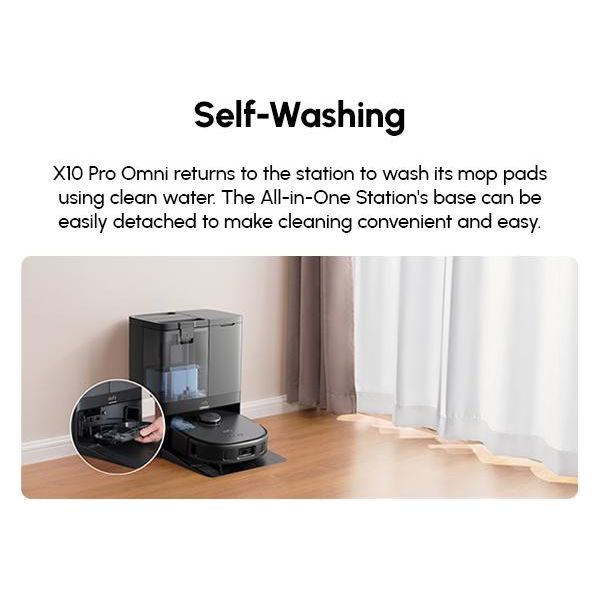 Eufy X10 Pro Omni Bagless Robot Vacuum Cleaner with Self-Empty Station - Black | T2351V11 from Eufy - DID Electrical