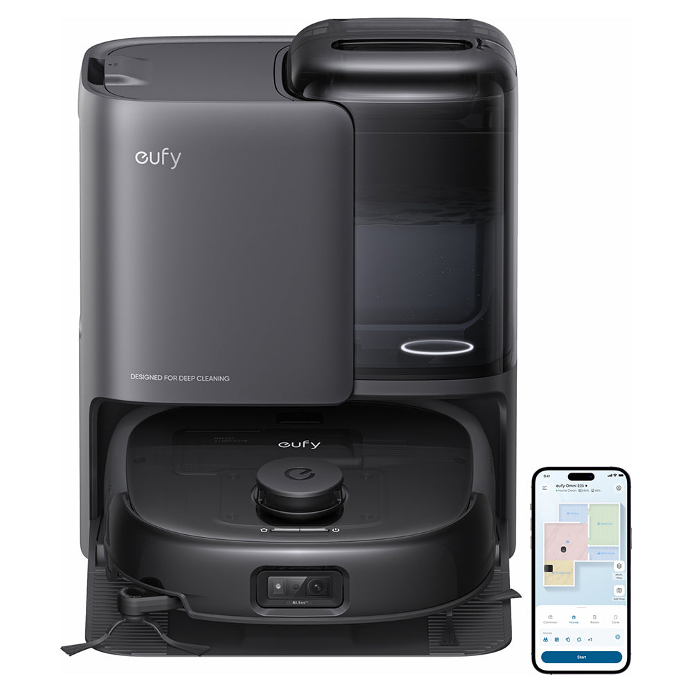 Eufy Omni E25 Robot Vacuum Cleaner with Self-Empty Station - Black | T2353V11 from Eufy - DID Electrical