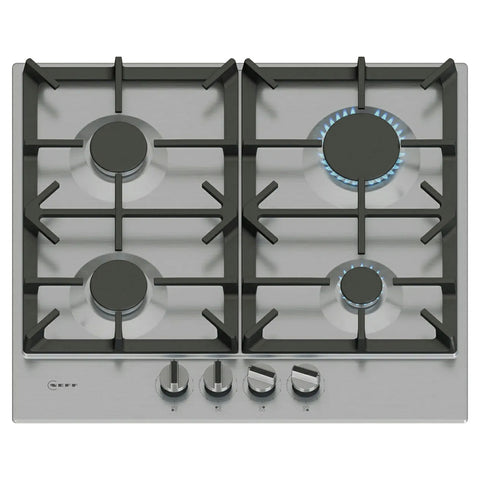 Neff N 70 60CM 4 Burner Gas Hob - Stainless Steel | T26CIP8N0