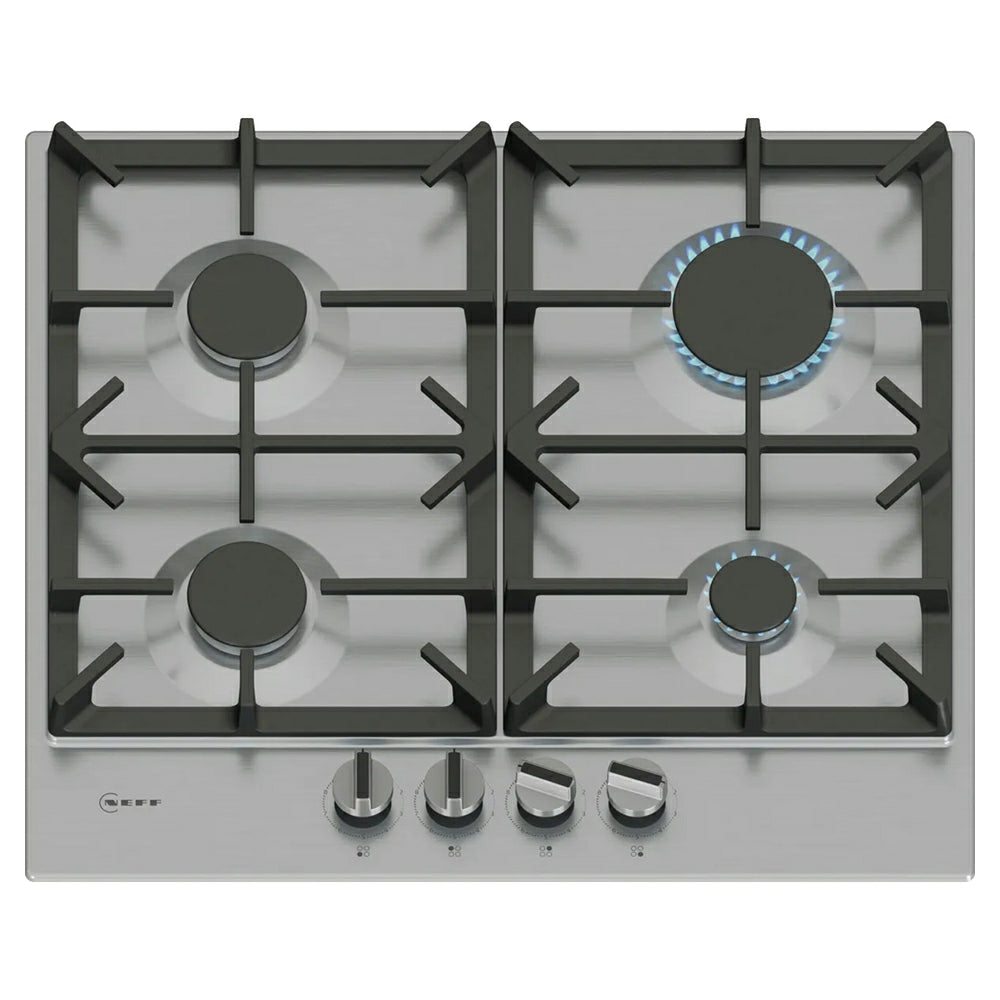 Neff N 70 60CM 4 Burner Gas Hob - Stainless Steel | T26CIP8N0 from Neff - DID Electrical