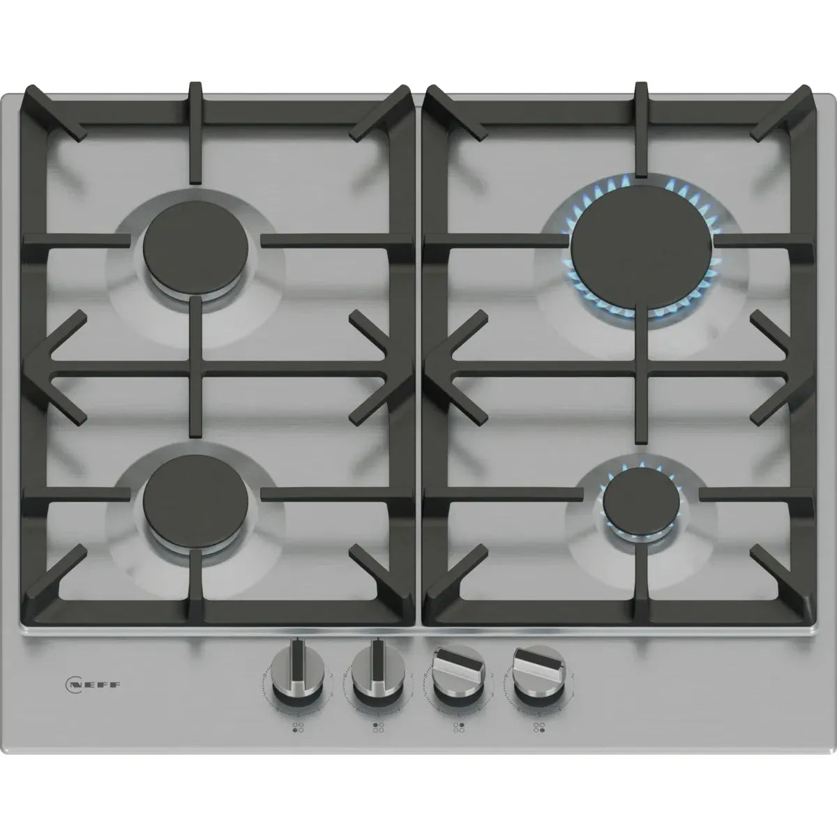 Neff N 70 60CM 4 Burner Gas Hob - Stainless Steel | T26CIP8N0 from Neff - DID Electrical