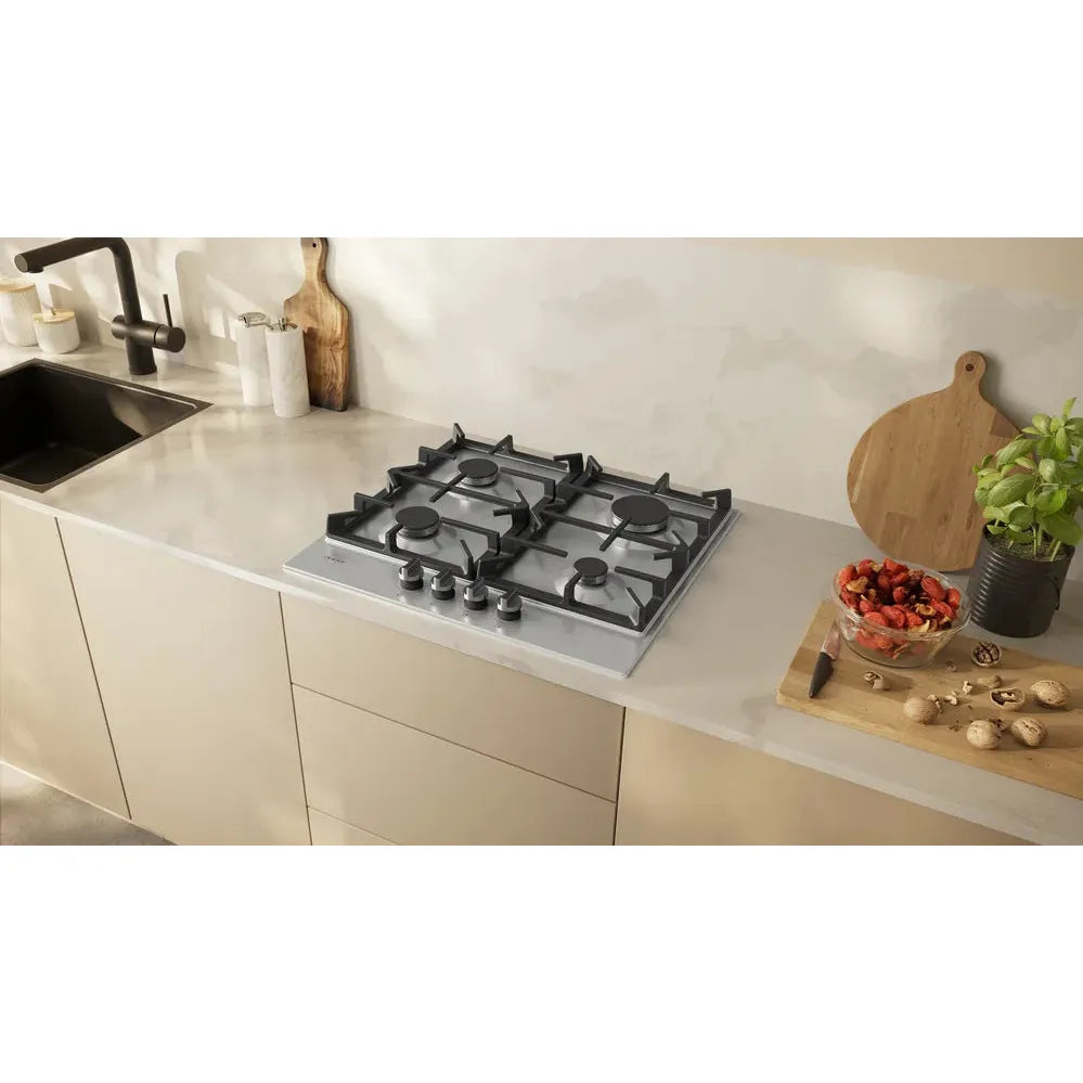 Neff N 70 60CM 4 Burner Gas Hob - Stainless Steel | T26CIP8N0 from Neff - DID Electrical